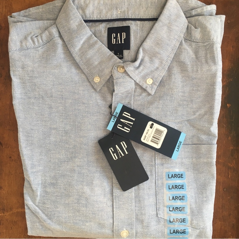 NWT GAP Men's Oxford Shirt blue